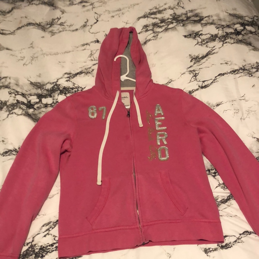 pink aeropostale zip up